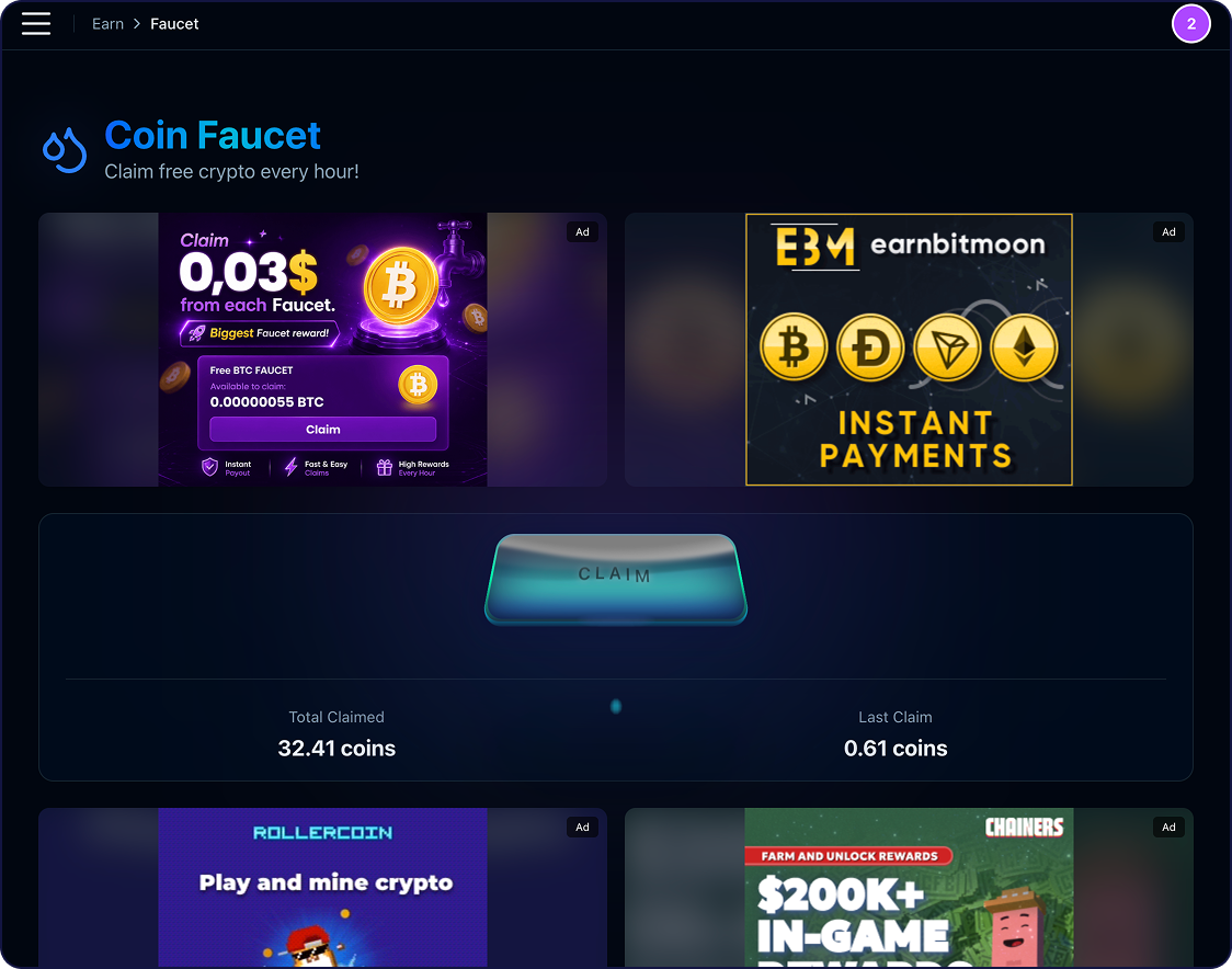 Claiming Faucet Coins with Turnstile Captcha